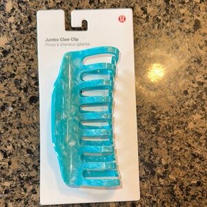 Lululemon Jumbo Turquoise Claw Hair Clip Island Breeze/Nimbus NWT